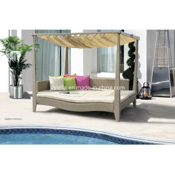 Outdoor Patio Garden Rattan Outdoor Daybed